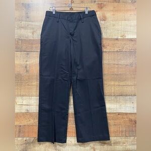 New With Tags Red Kap Womens Black Chinos Flat Front Work  Pants Size 4 Short